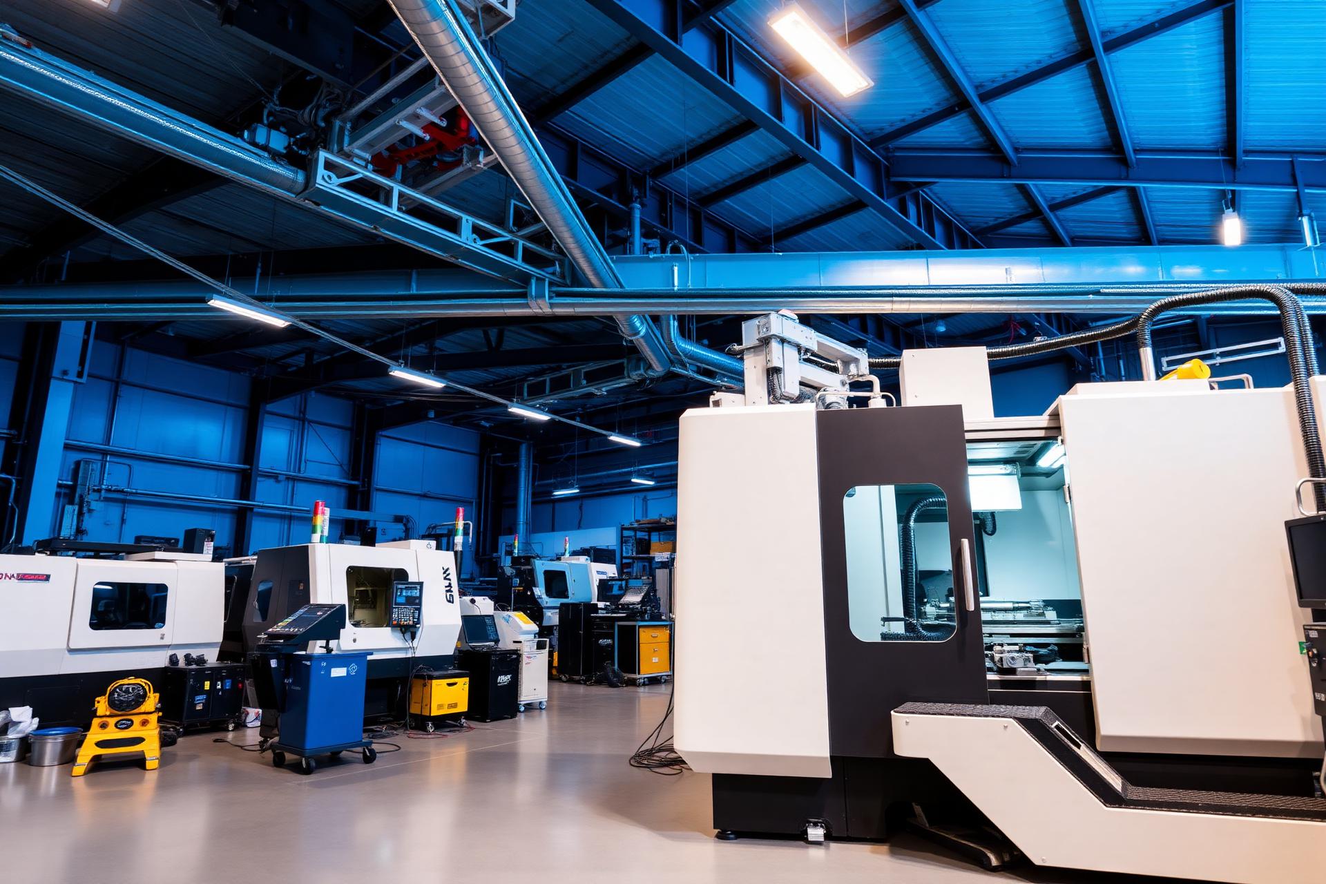 PADM Industries manufacturing facility with CNC machines